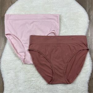 (2) Wacoal brief panties